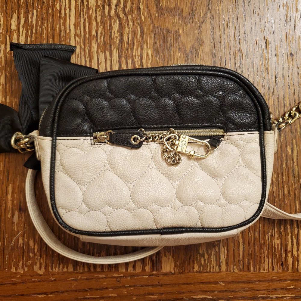 Betsey Johnson Heart Pillow Crossbody